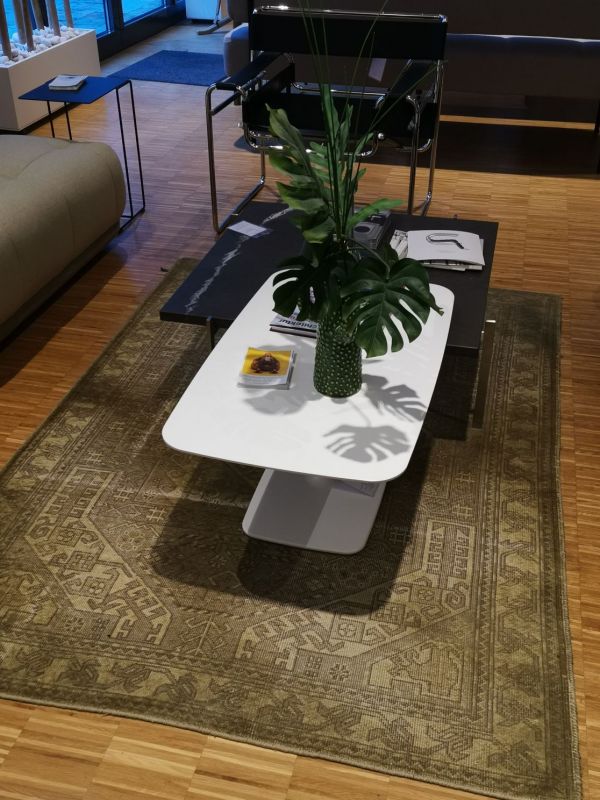 Vintage Teppich KHAKI B 140 x L 200 cm Kymo AUSSTELLUNGSSTÜCK